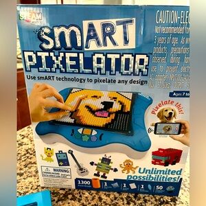 Smart pixelator bead crafting toy